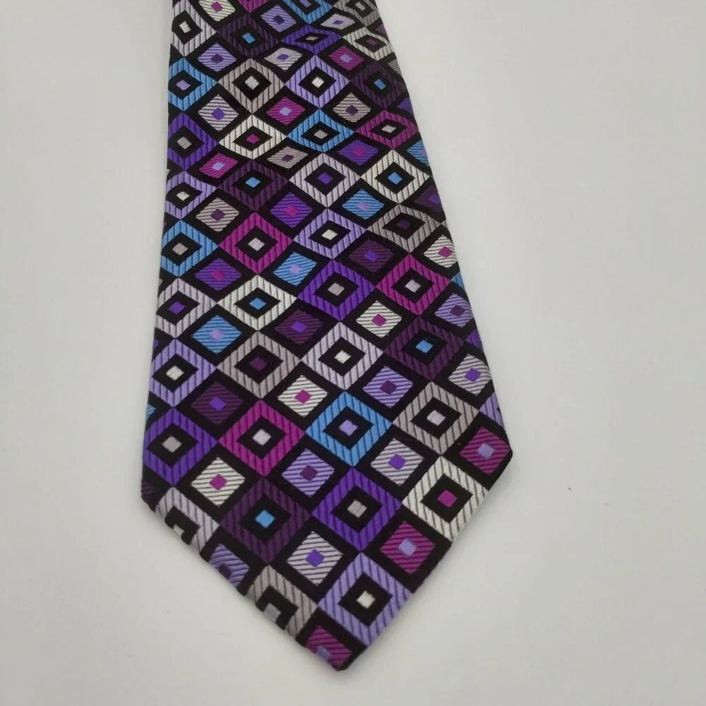 Duchamp London Silk Handmade Geometric Multi Color Tie